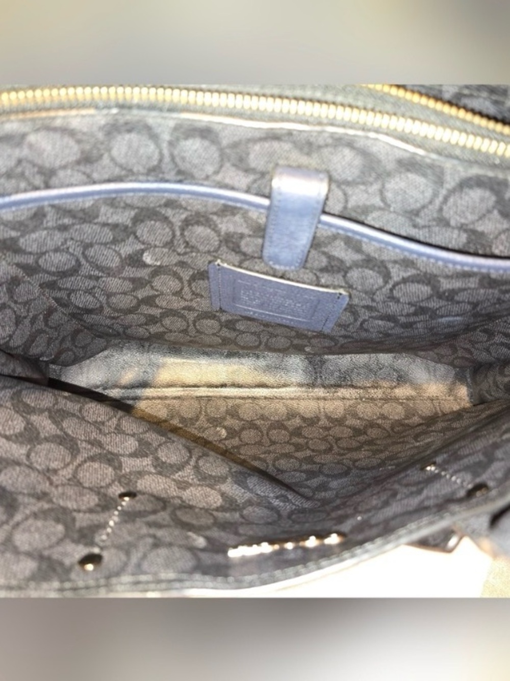 Coach Men's Charlie Briefcase in Signature Canvas Blocking - Picture 7 of 8
